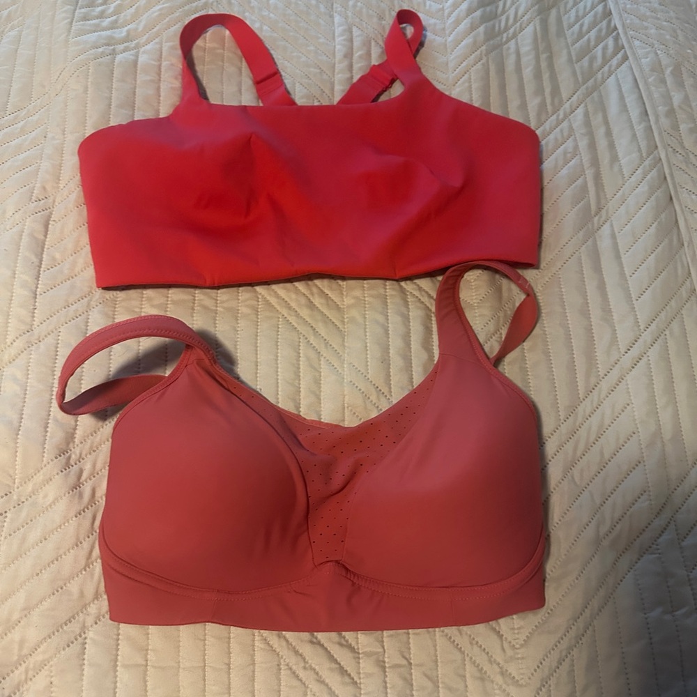 Lululemon Athletica Red and Coral Bras